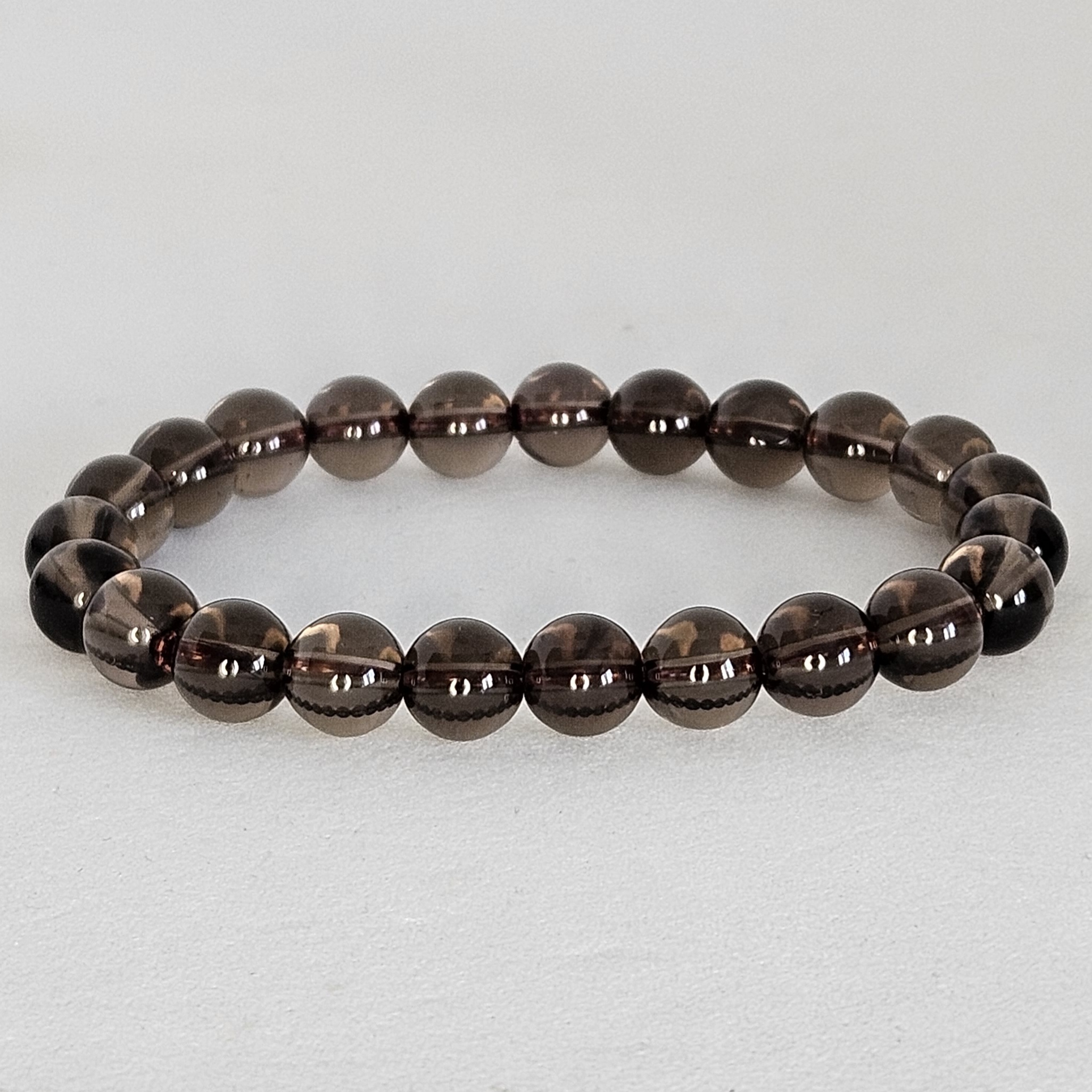 Bracelet en perles Cristal Fumé