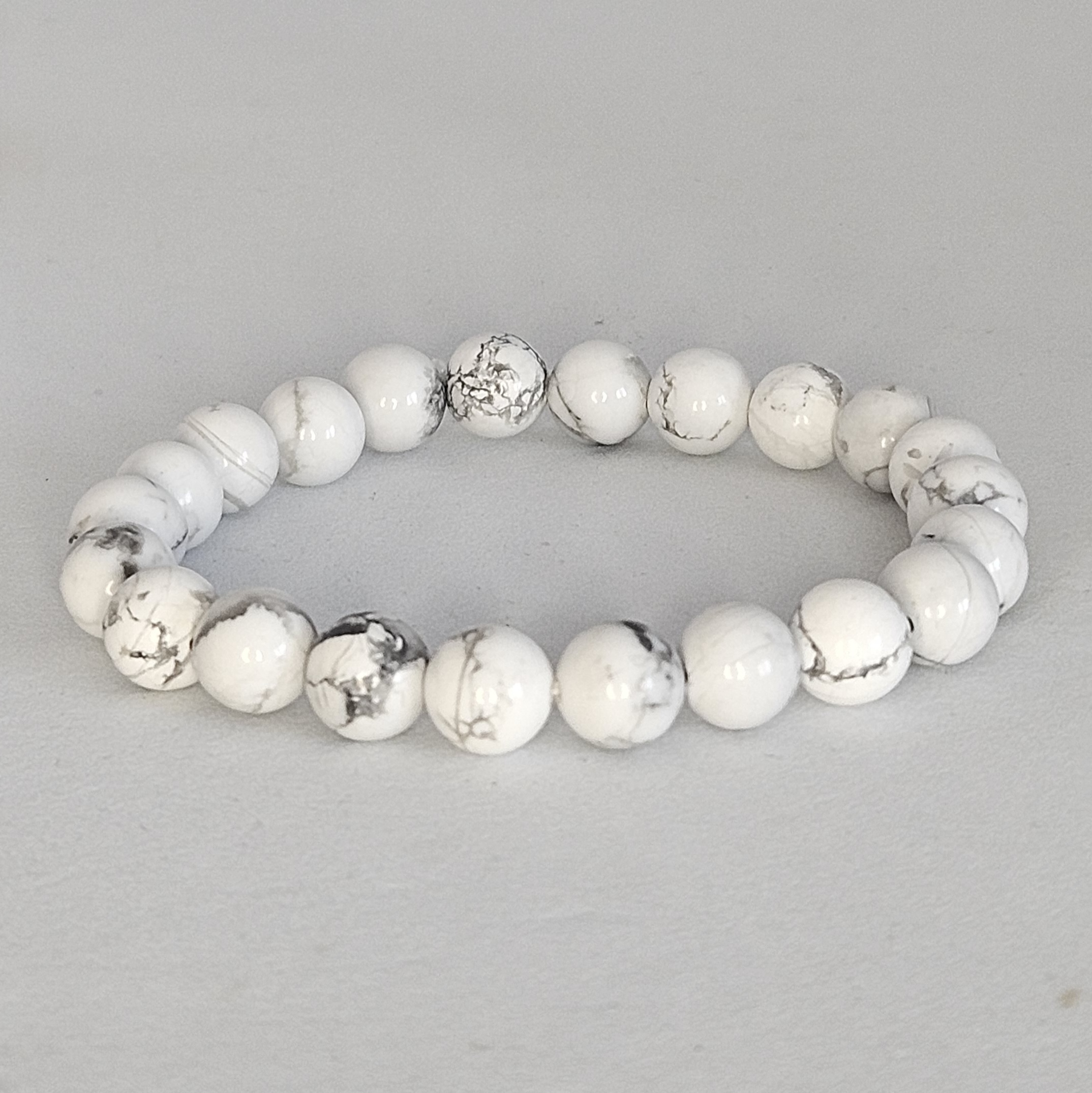Bracelet en perles Howlite