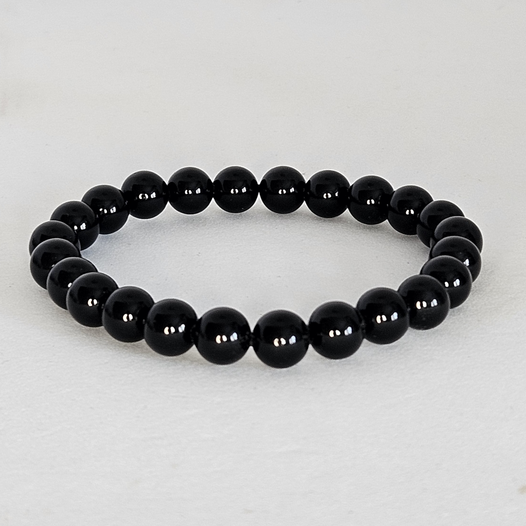Bracelet en perles Obsidienne noire