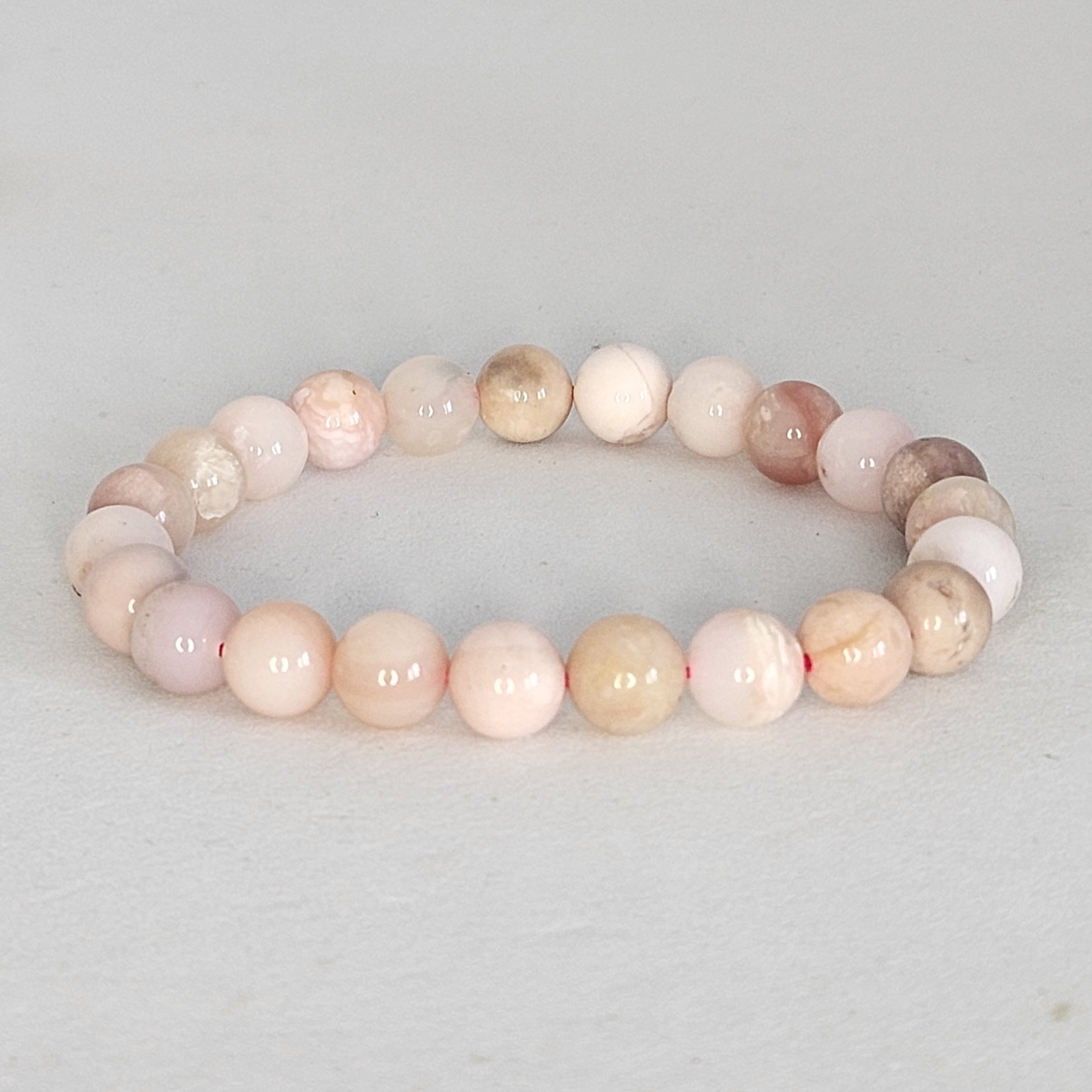Bracelet en perles Opale Rose