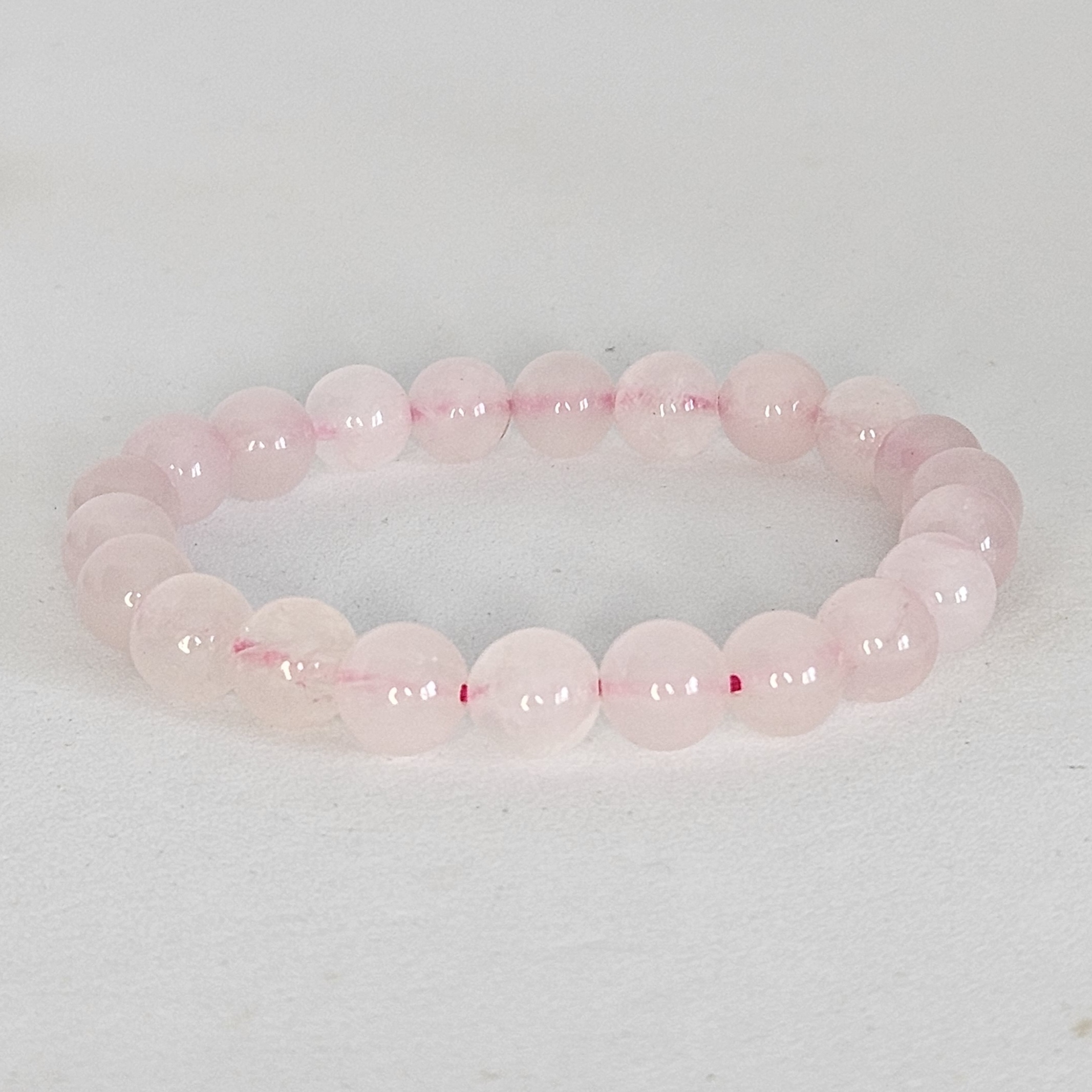 Bracelet en perles Quartz Rose