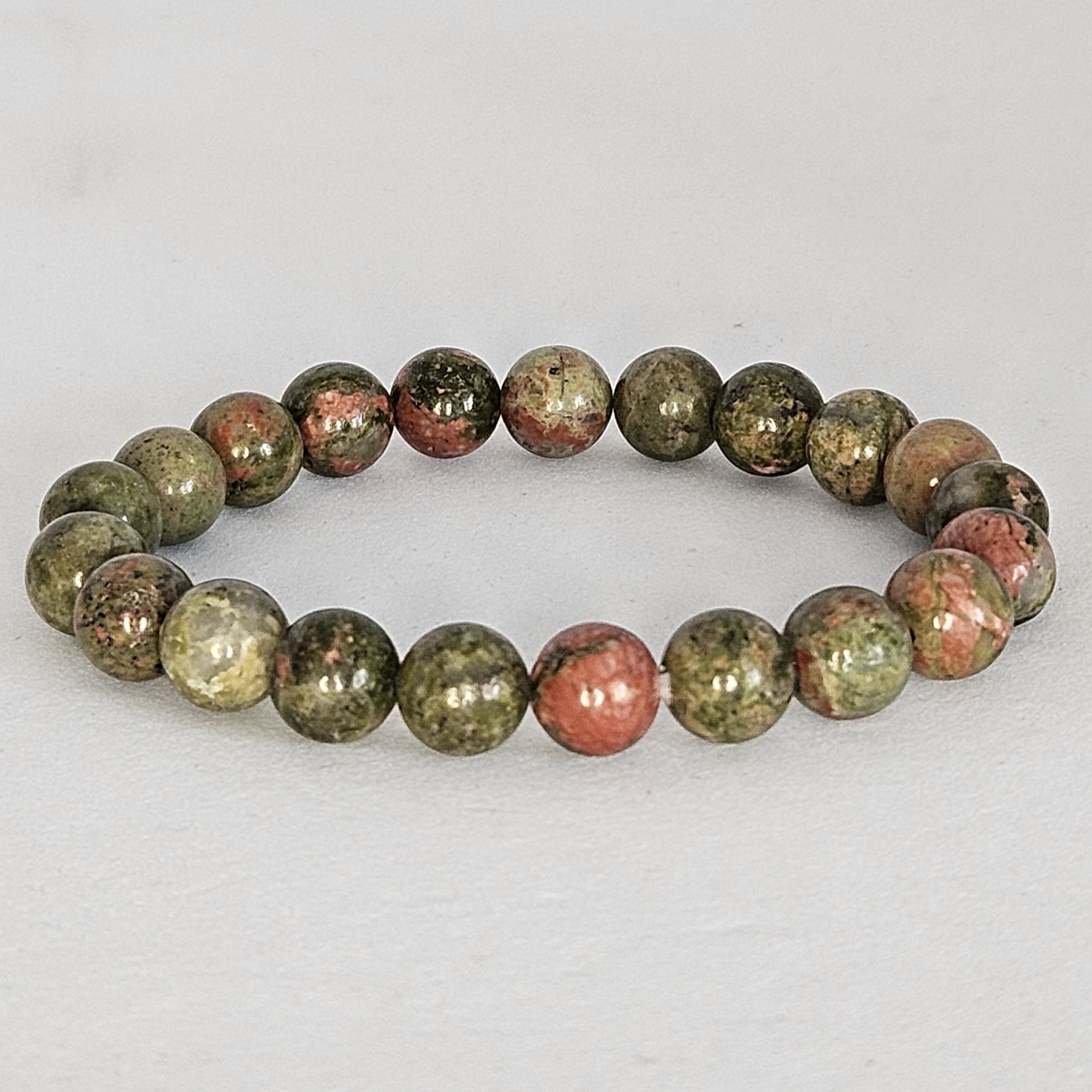 Bracelet en perles Unakite