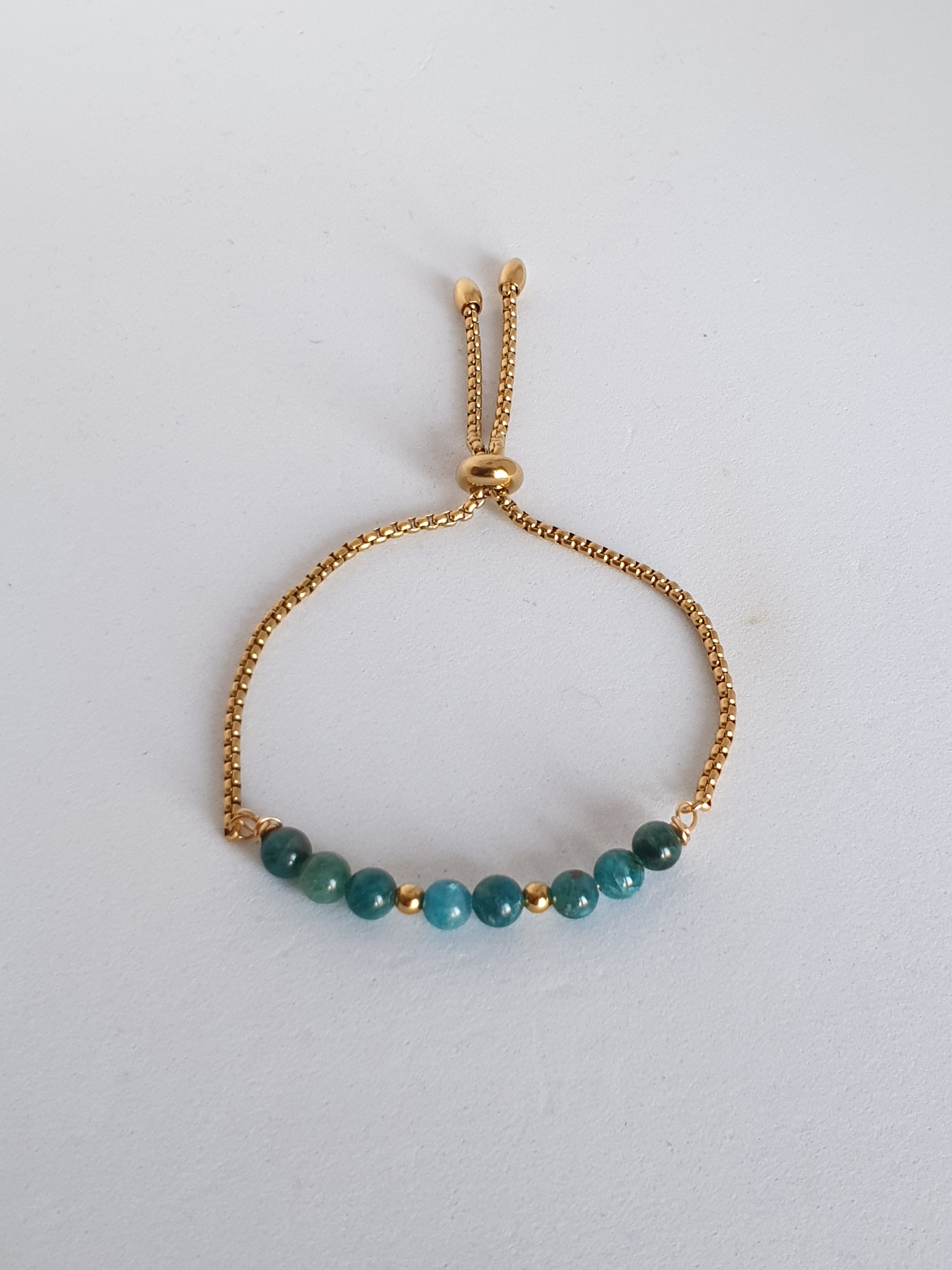 Bracelet coulissant doré APATITE