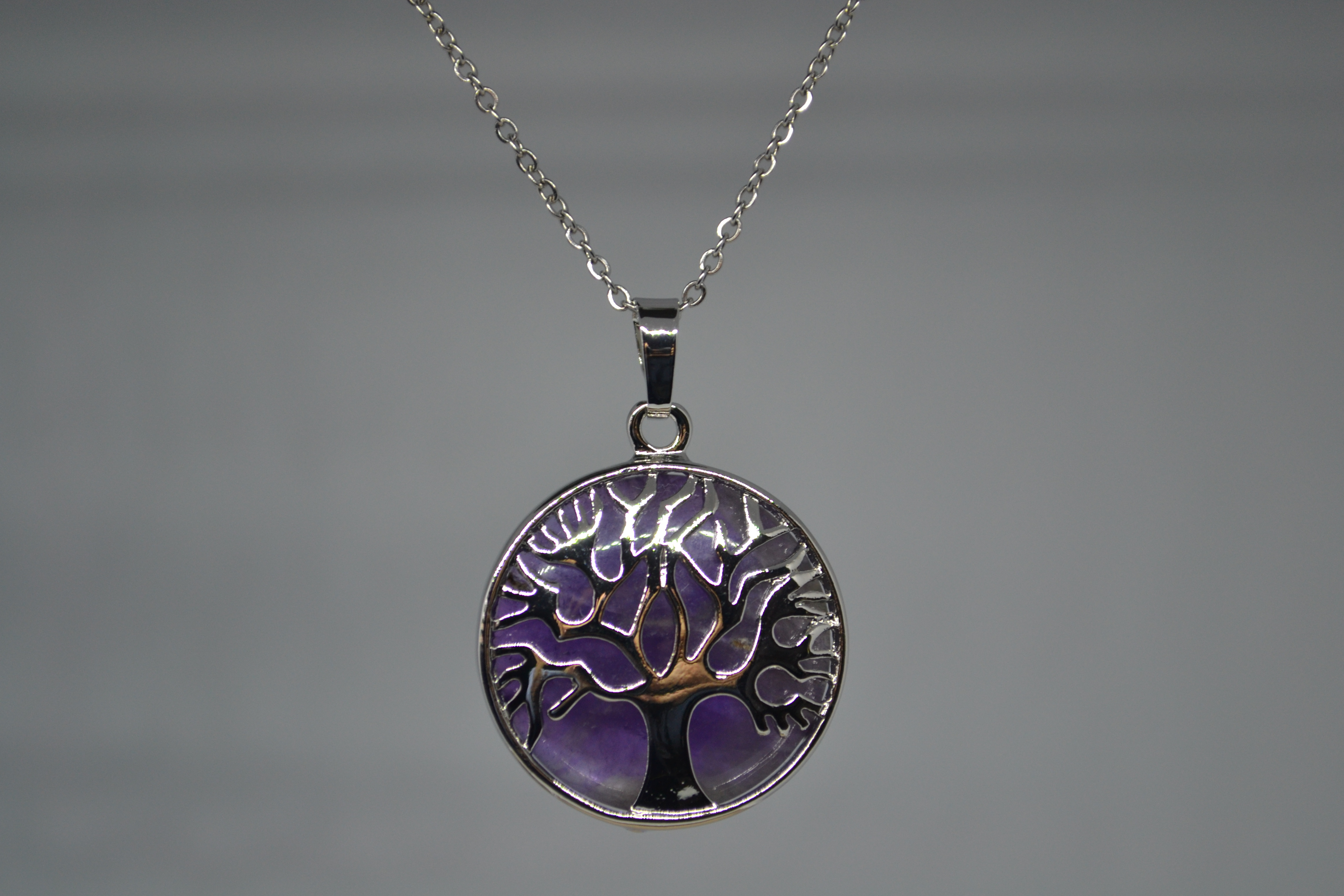 Pendentif arbre de vie AMETHYSTE