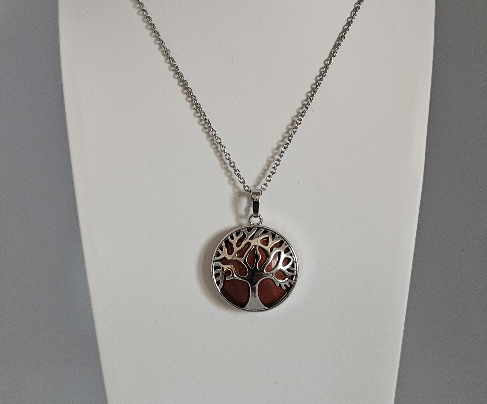 Pendentif arbre de vie JASPE ROUGE