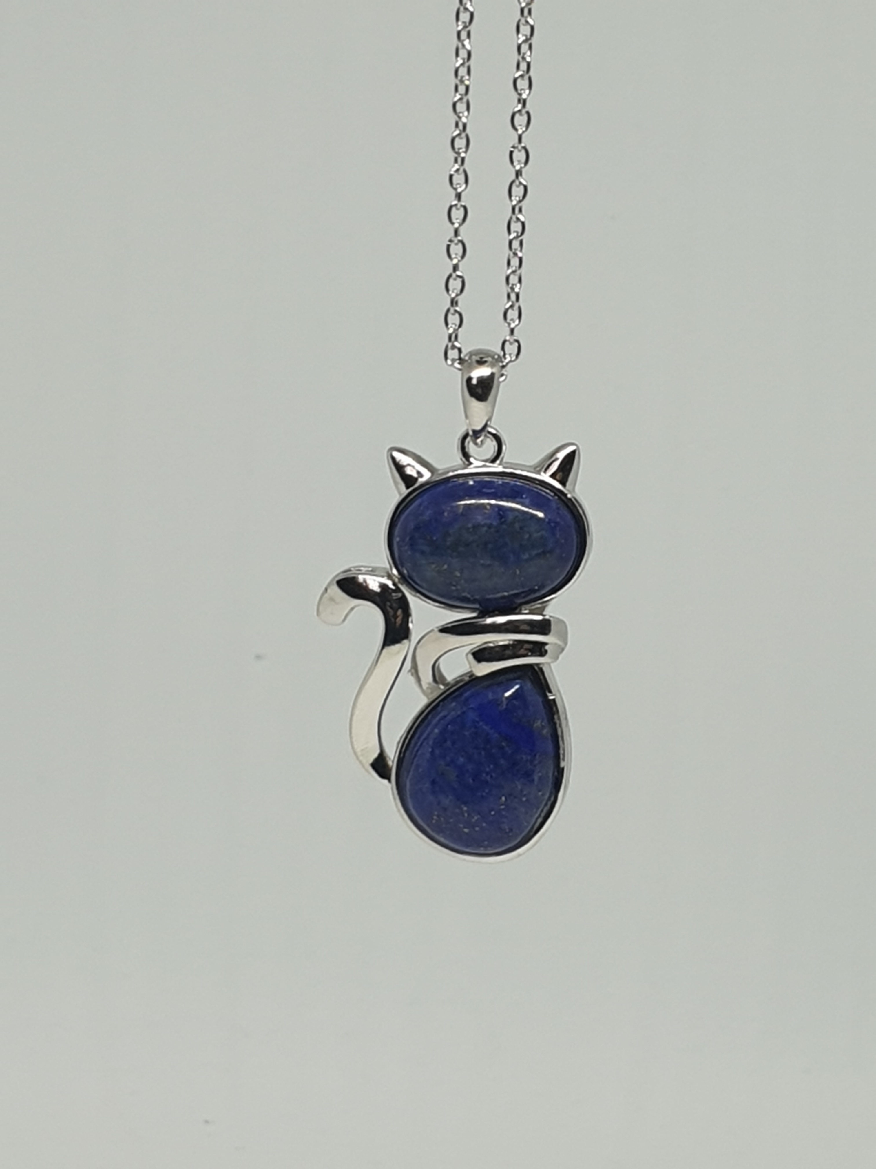 Pendentif chat LAPIS LAZULI