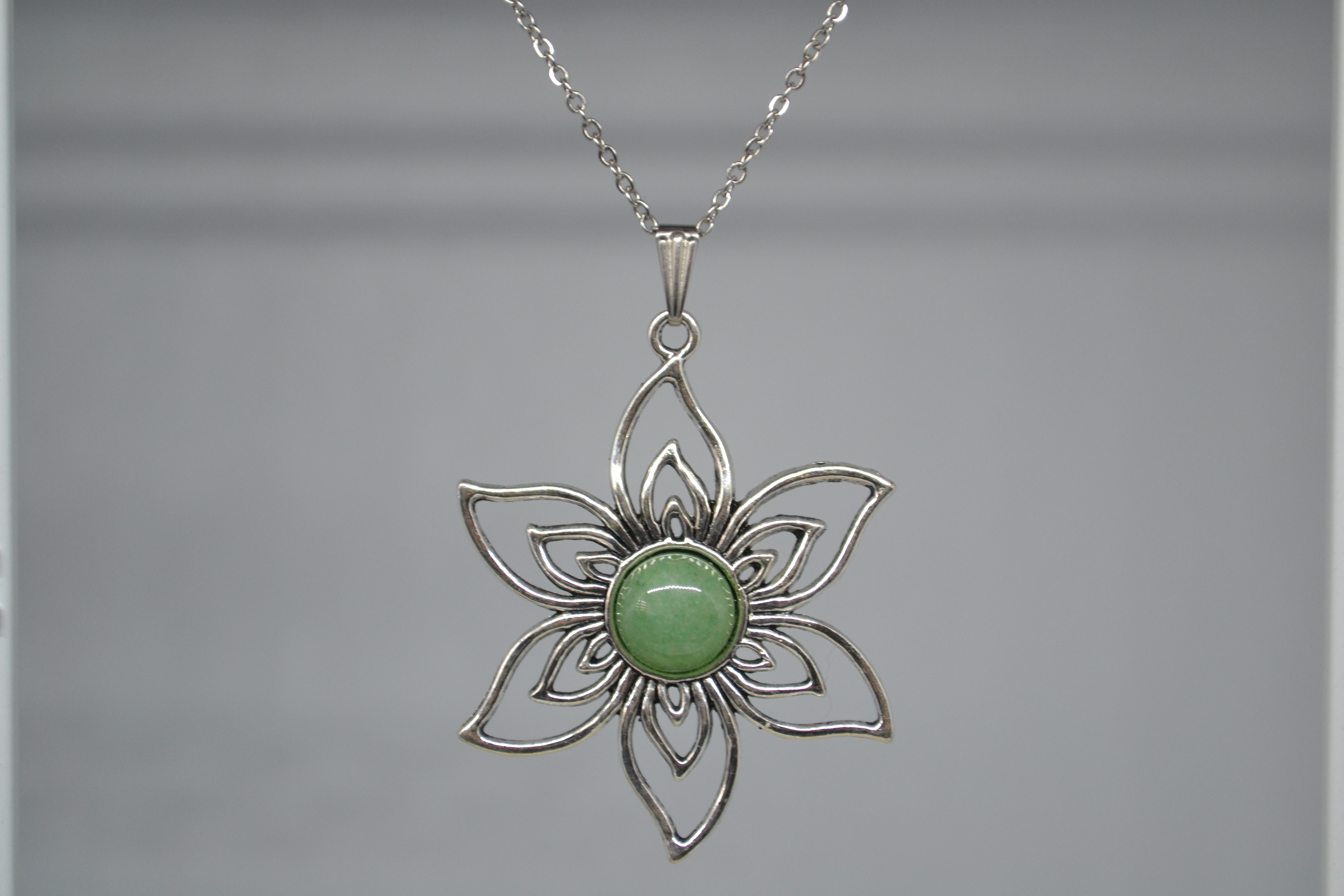 Pendentif fleur Aventurine