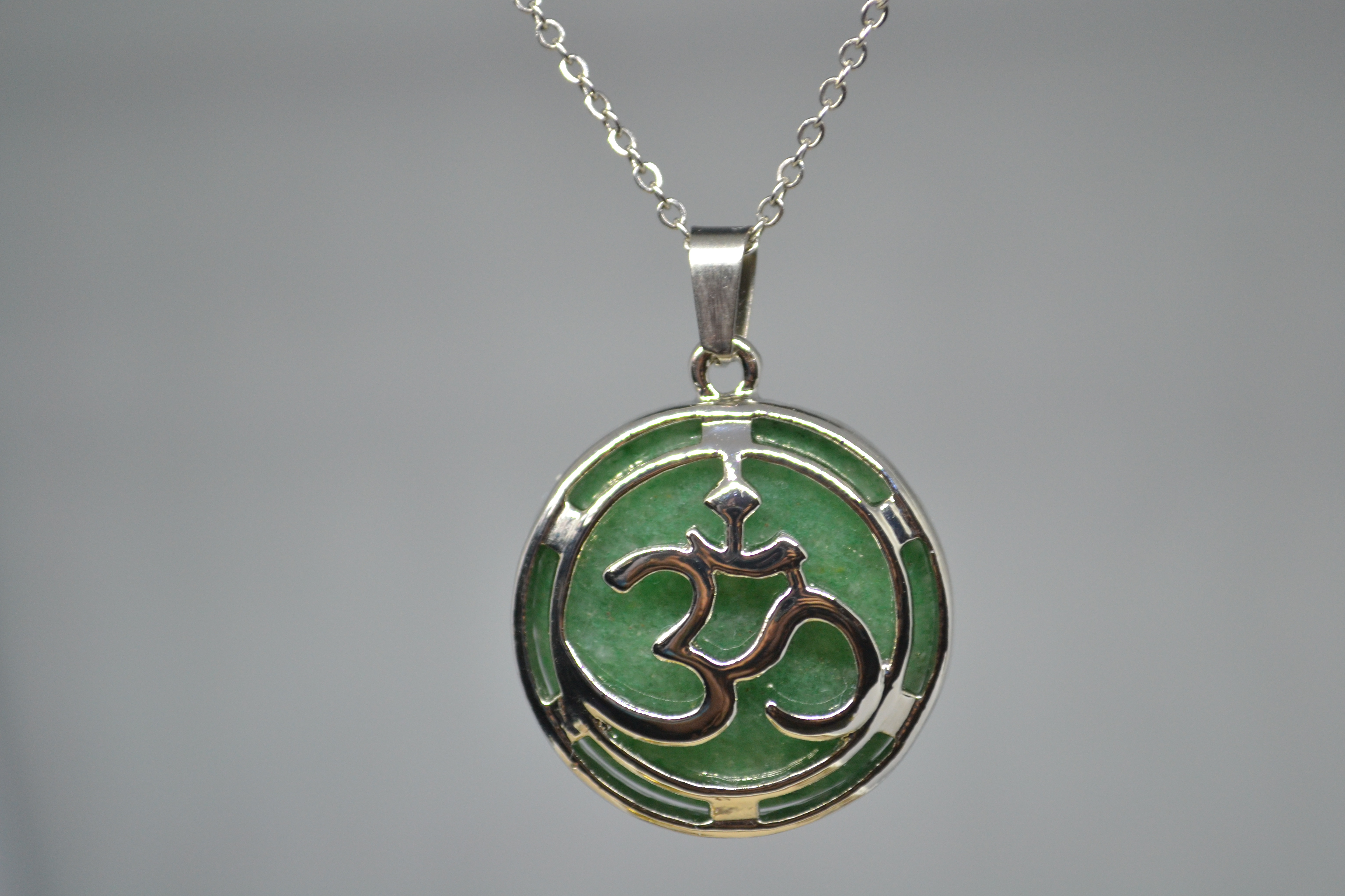 Pendentif Om Aventurine