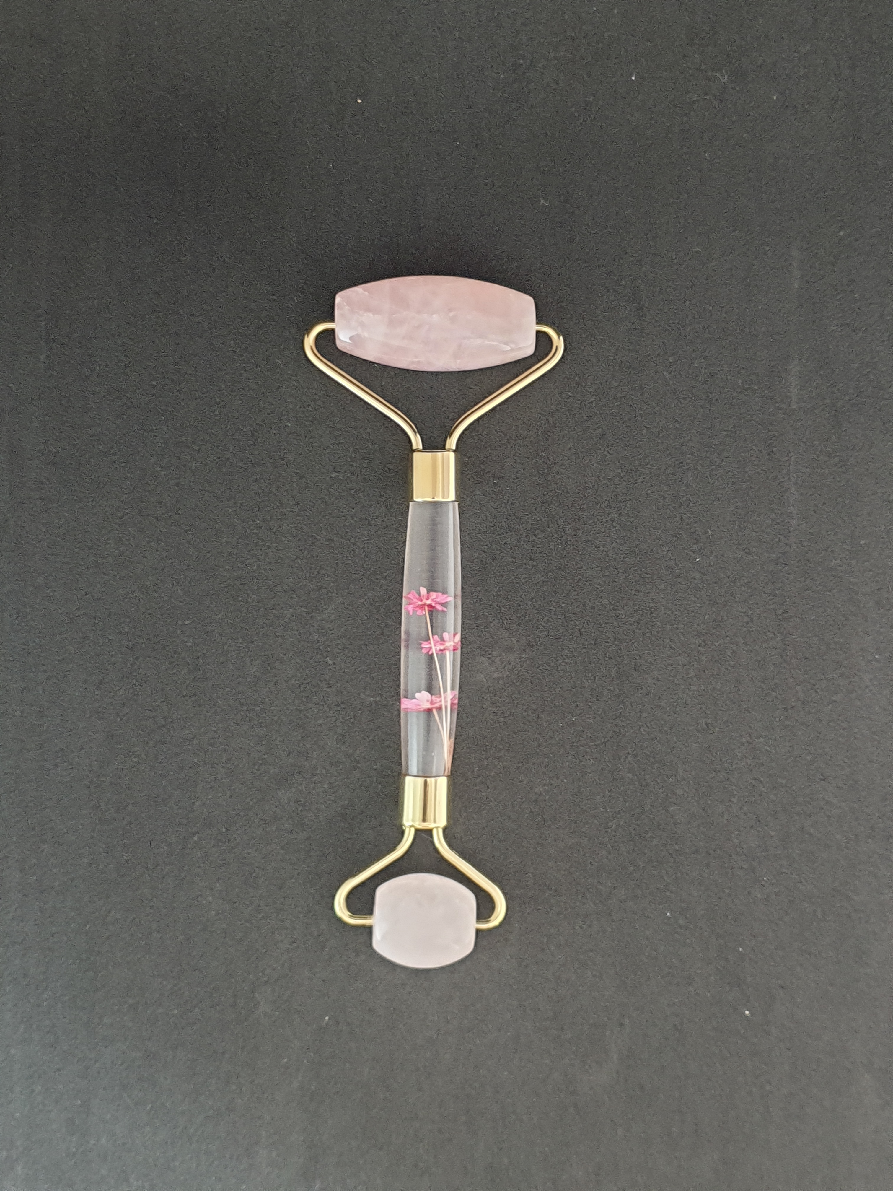 Roller de massage Quartz rose