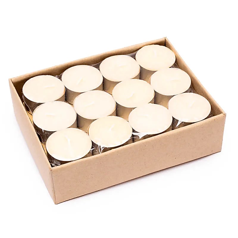 24 Bougies chauffe plat Jasmin