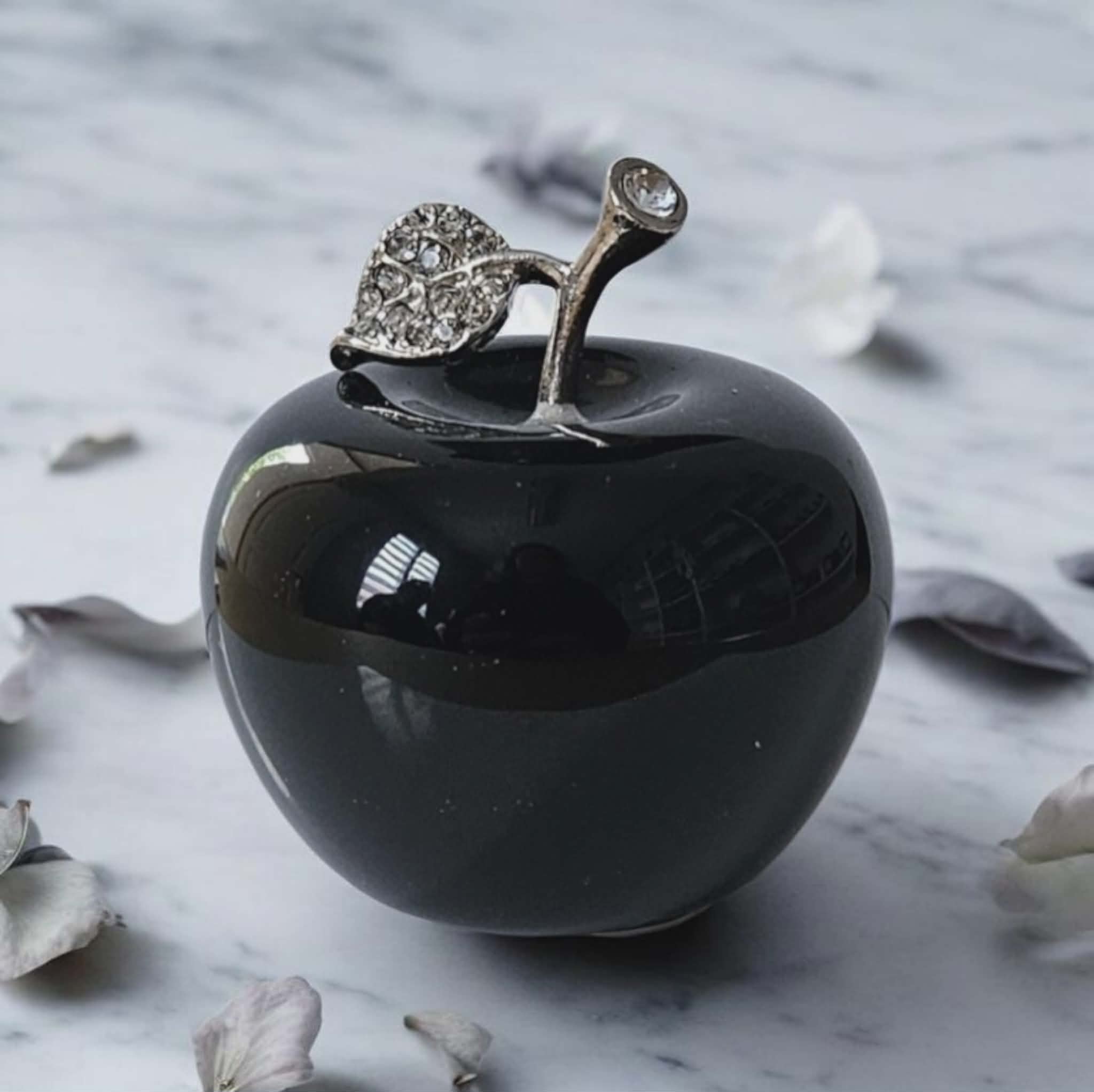 Pomme décorative en Obsidienne - 45 mm - Protection & Lucidité