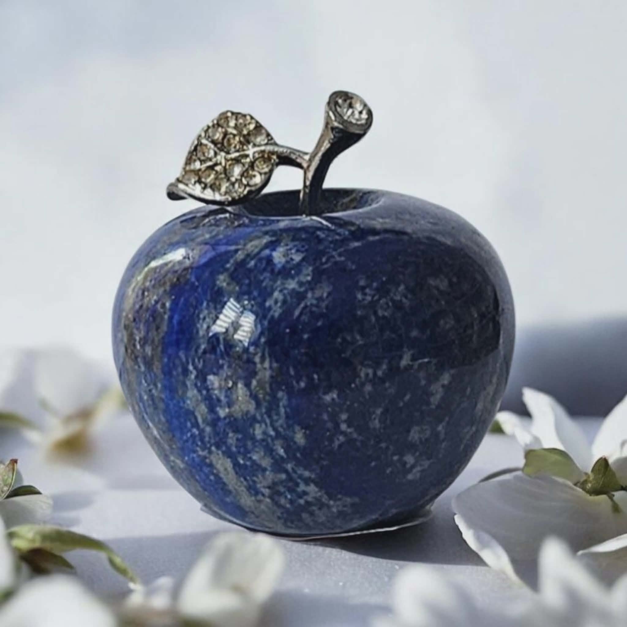 Pomme décorative en Lapis Lazuli - 45 mm - Sagesse & Expression