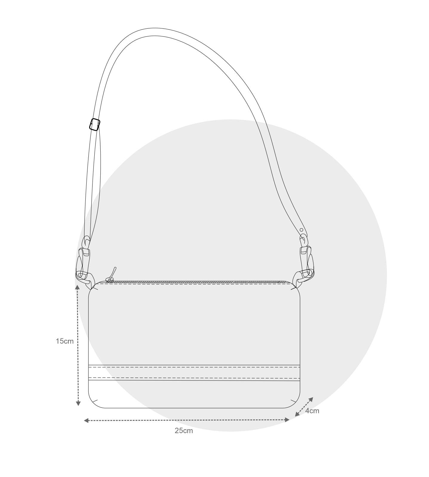 Rankinė su juostele 78