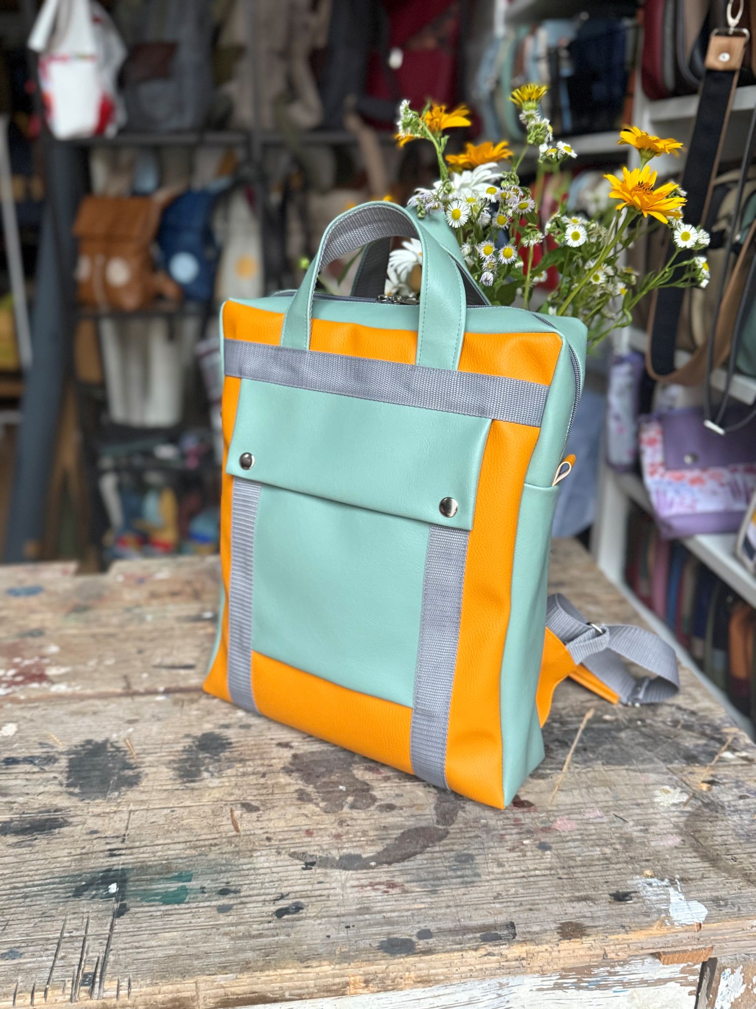 Stačiakampė kuprinė