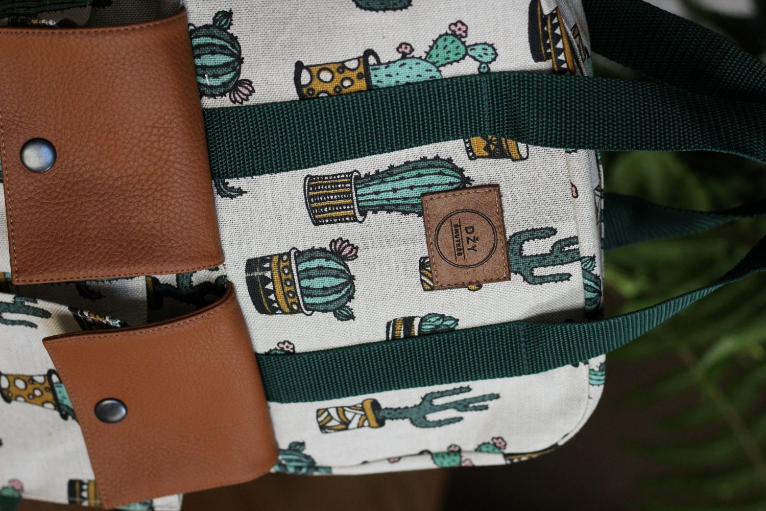 Nedidelė kuprinė iš medvilninio audinio