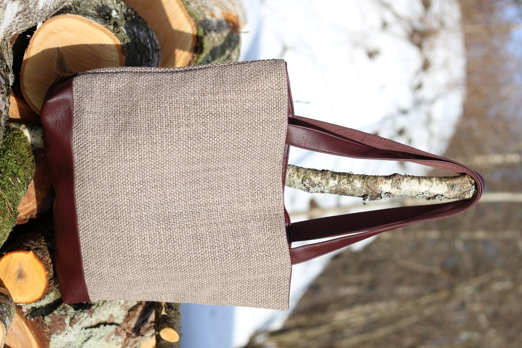 Didelė talpi rankinė krepšys