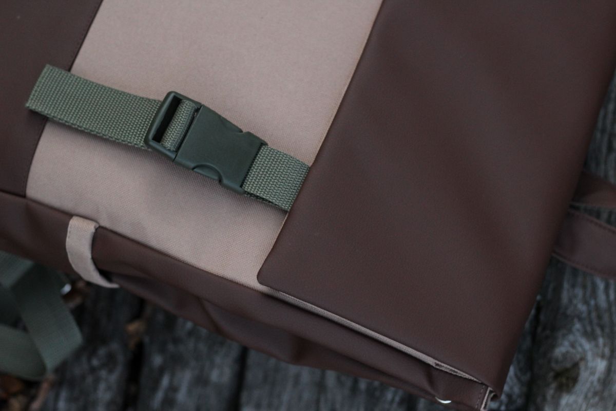 Kuprinė su plastikiniais užsegimais 