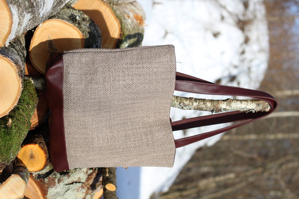 Didelė talpi rankinė krepšys