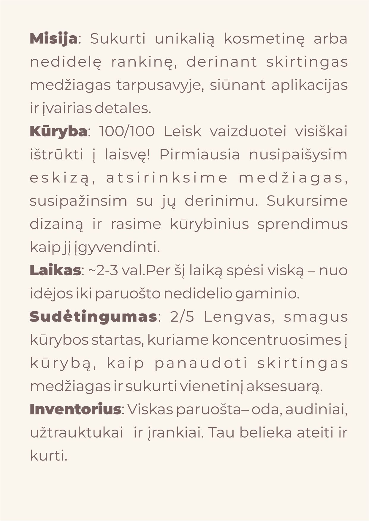 Bandomosios. Kūrybinės Siuvimo Dirbtuvės gruodžio 18 dieną, 18 val.