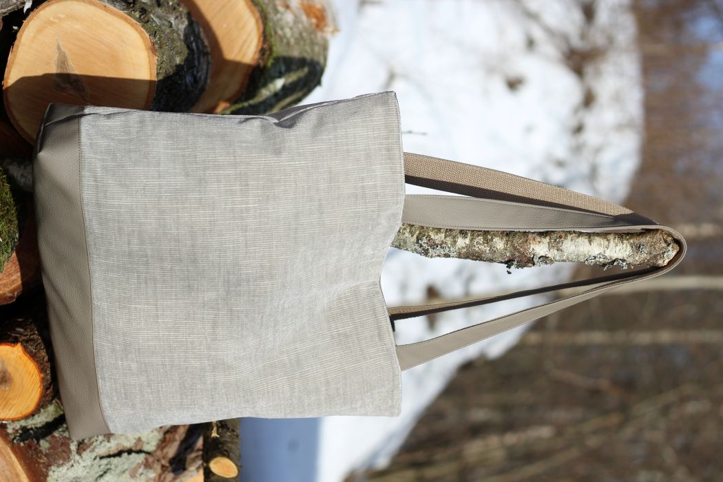 Didelė talpi rankinė krepšys