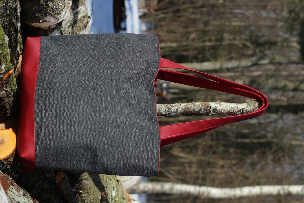 Didelė talpi rankinė krepšys