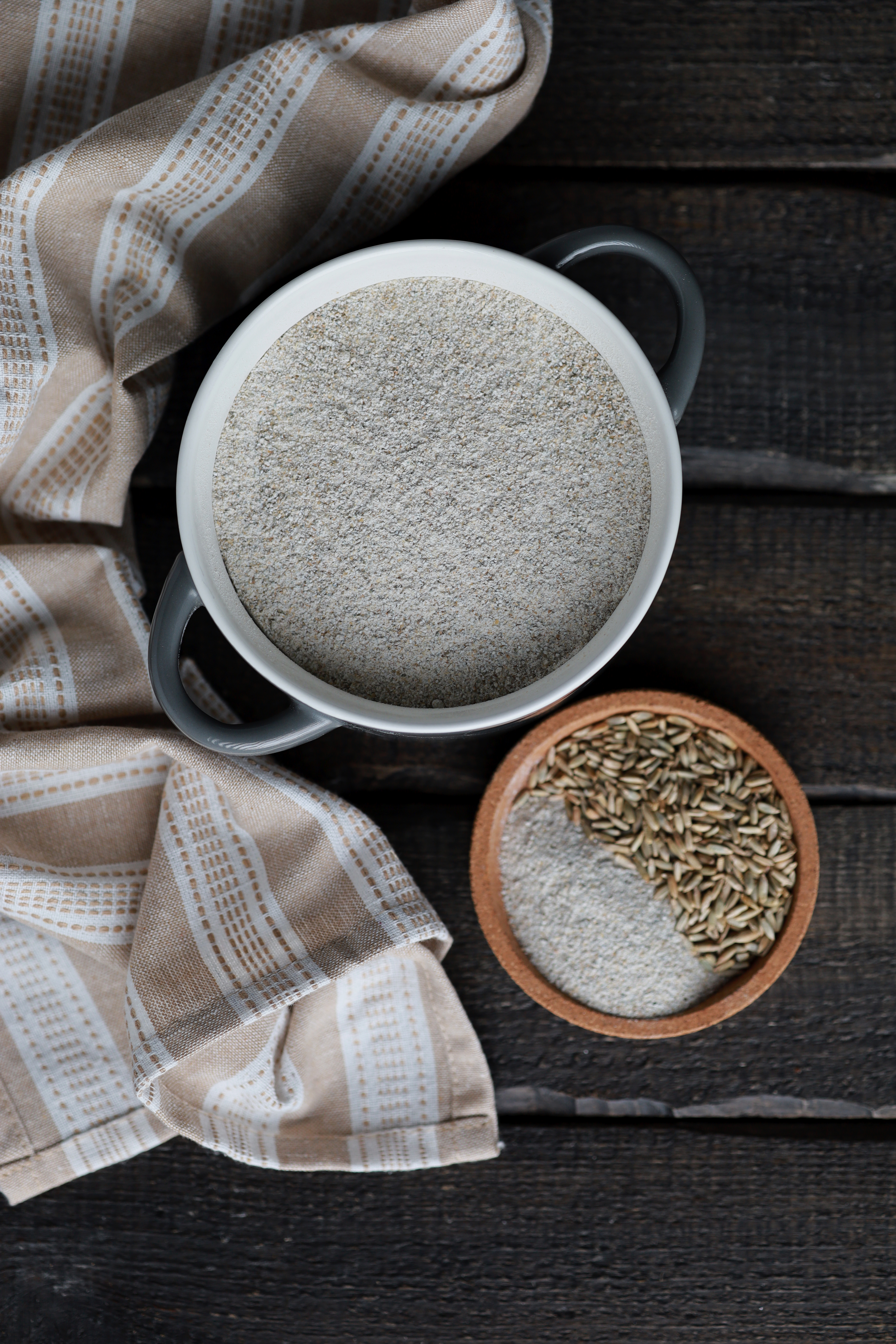 Stambaus malimo ruginiai miltai