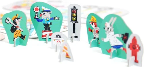Figure It Out Puzzles Vehicles in Action, 3+, Banana Panda