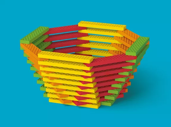 Bioblo kaladėlės ,,Rainbow-Mix“, 100 vnt.