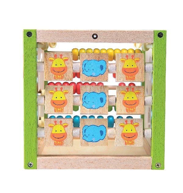 Ryškių spalvų lavinamasis kubas