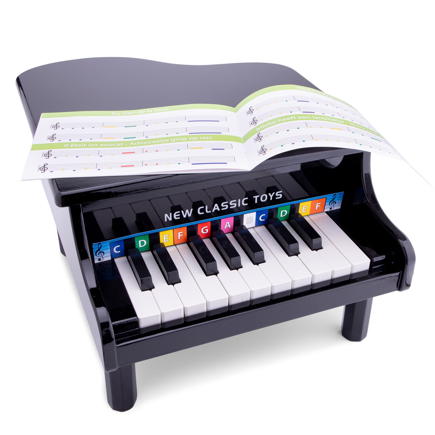 Vaikiškas fortepijonas, 18 klavišų - New Classic Toys