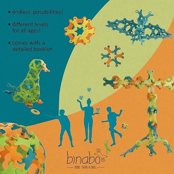 Binabo konstruktorius – 60 detalių, 4 spalvos