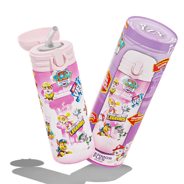Paw Patrol Termo gertuvė, 350ml, IZY Refresh Pink