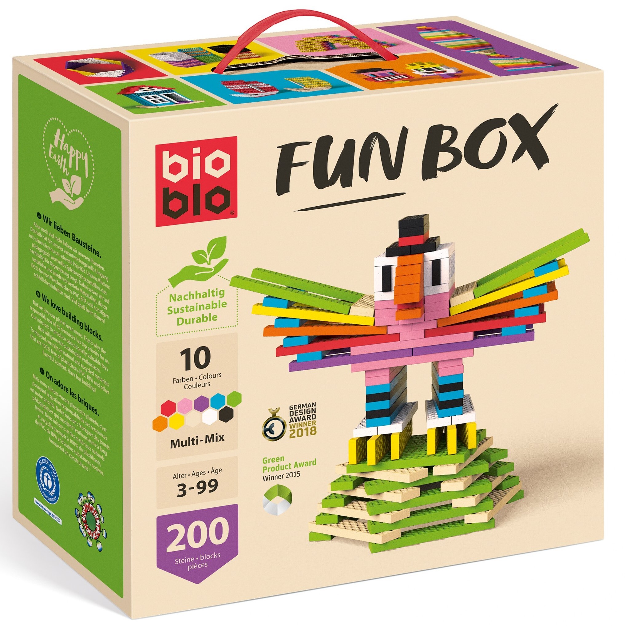 Bioblo kaladėlės ,,Multi-Mix“, 200 vnt.