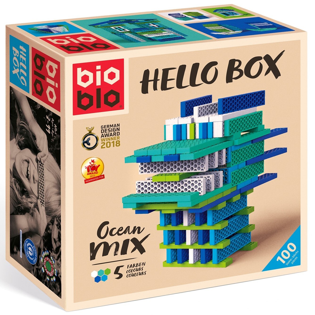 Bioblo kaladėlės ,,Ocean-Mix“, 100 vnt.