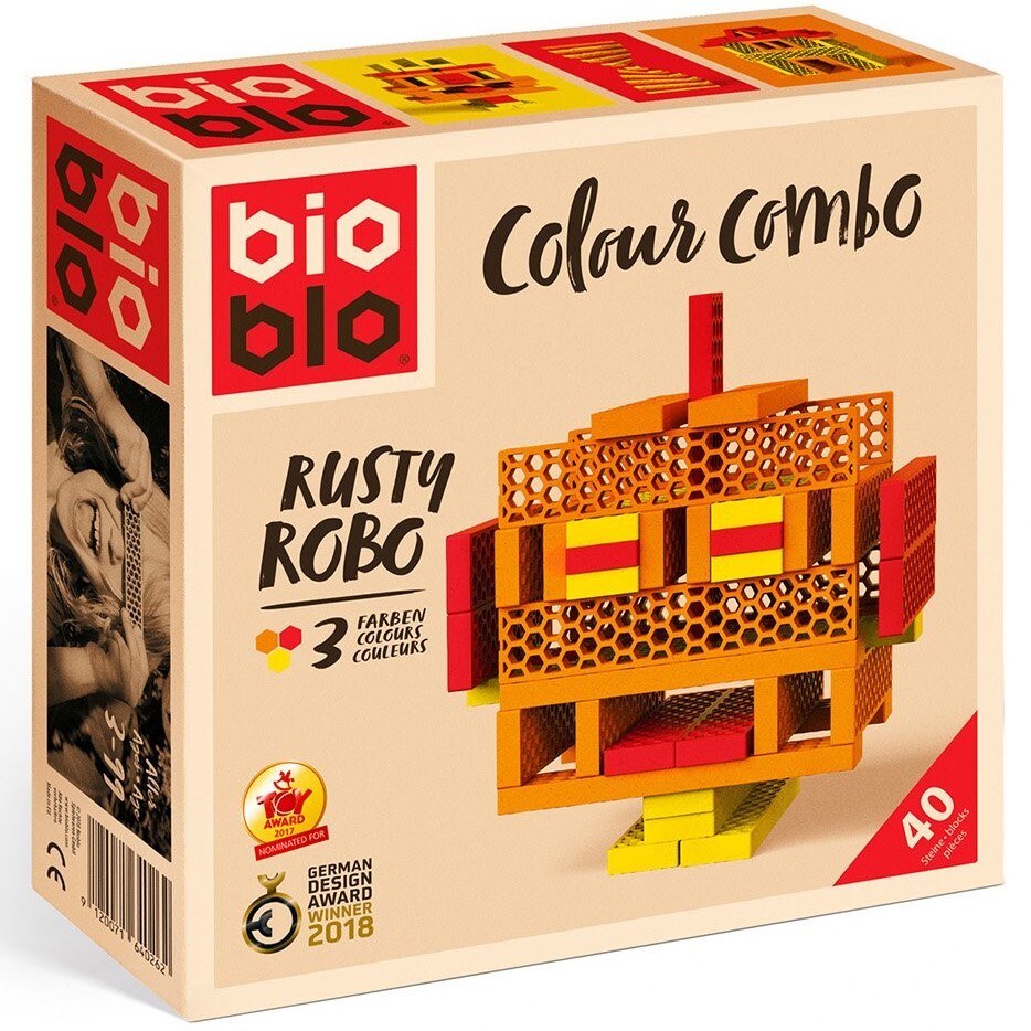 Bioblo kaladėlės ,,Rusty Robo“, 40 vnt.