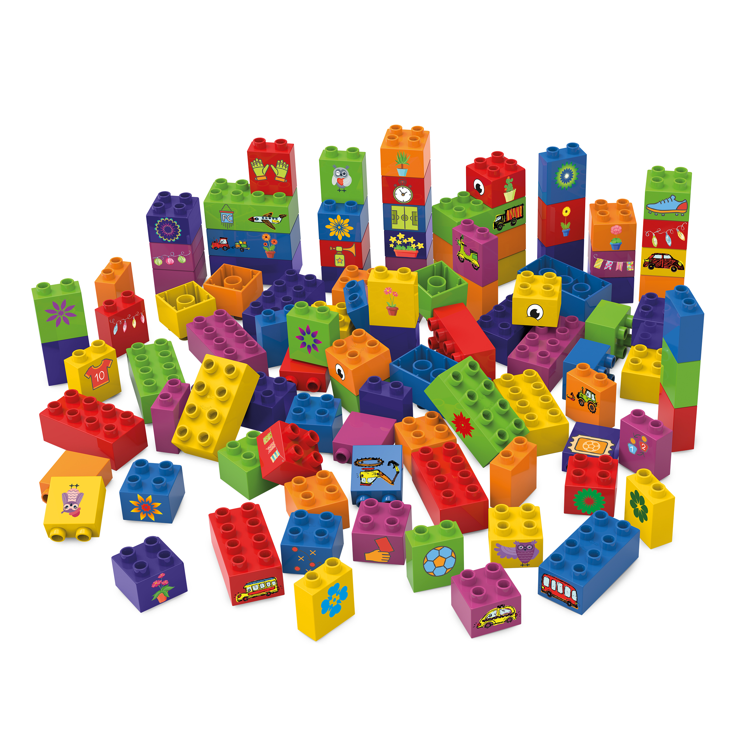 Kūrybinės kaladėlės, 100 vnt. - BiOBUDDi