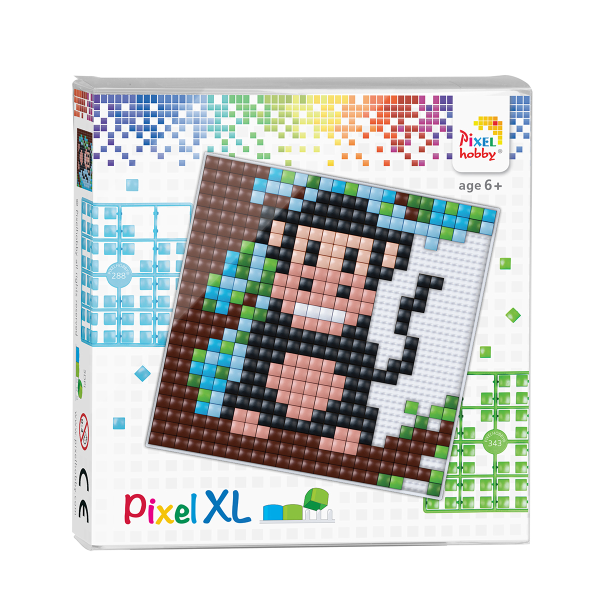 Pikselių dėlionė - beždžionėlė - Pixelhobby