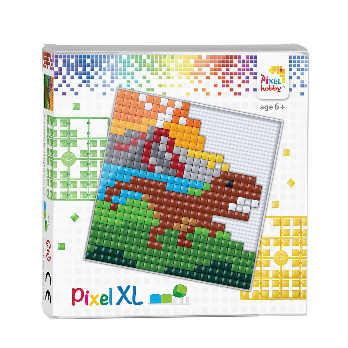 Pikselių dėlionė - dinozauras - Pixelhobby
