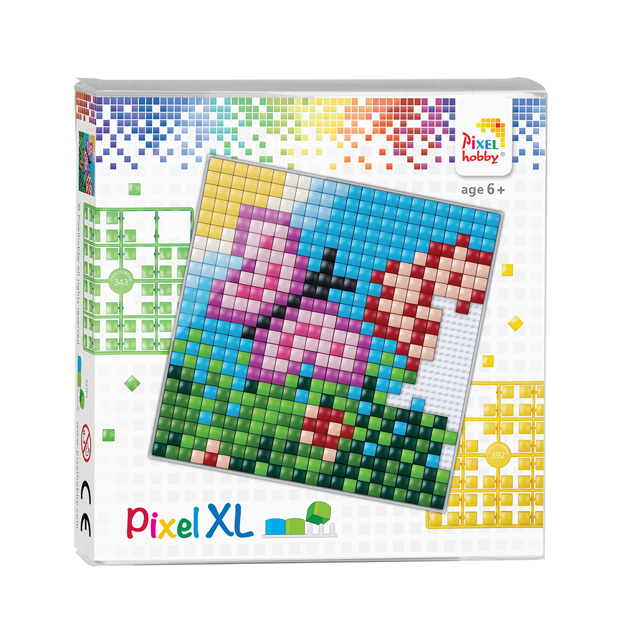 Pikselių dėlionė - drugelis - Pixelhobby