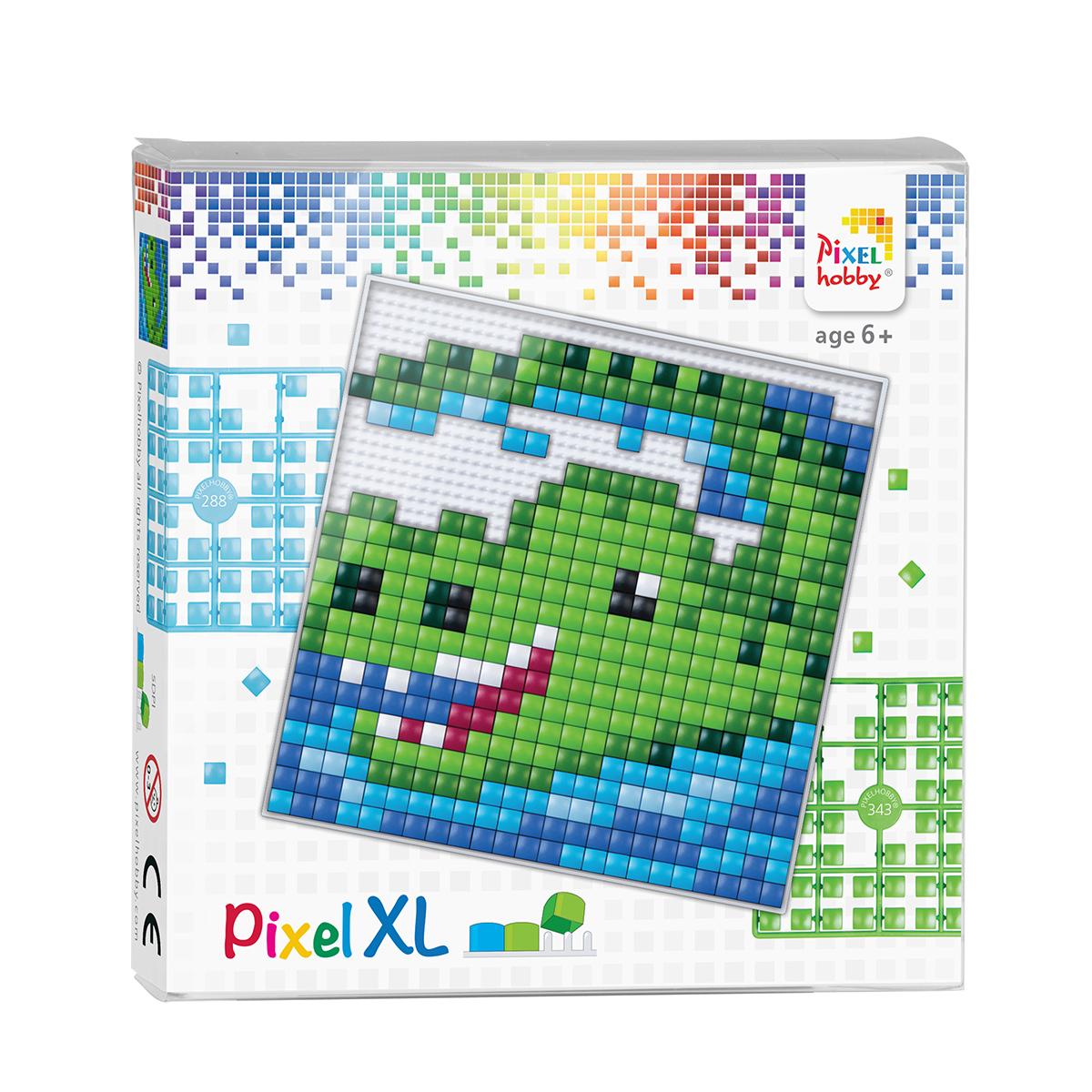 Pikselių dėlionė - krokodilas - Pixelhobby