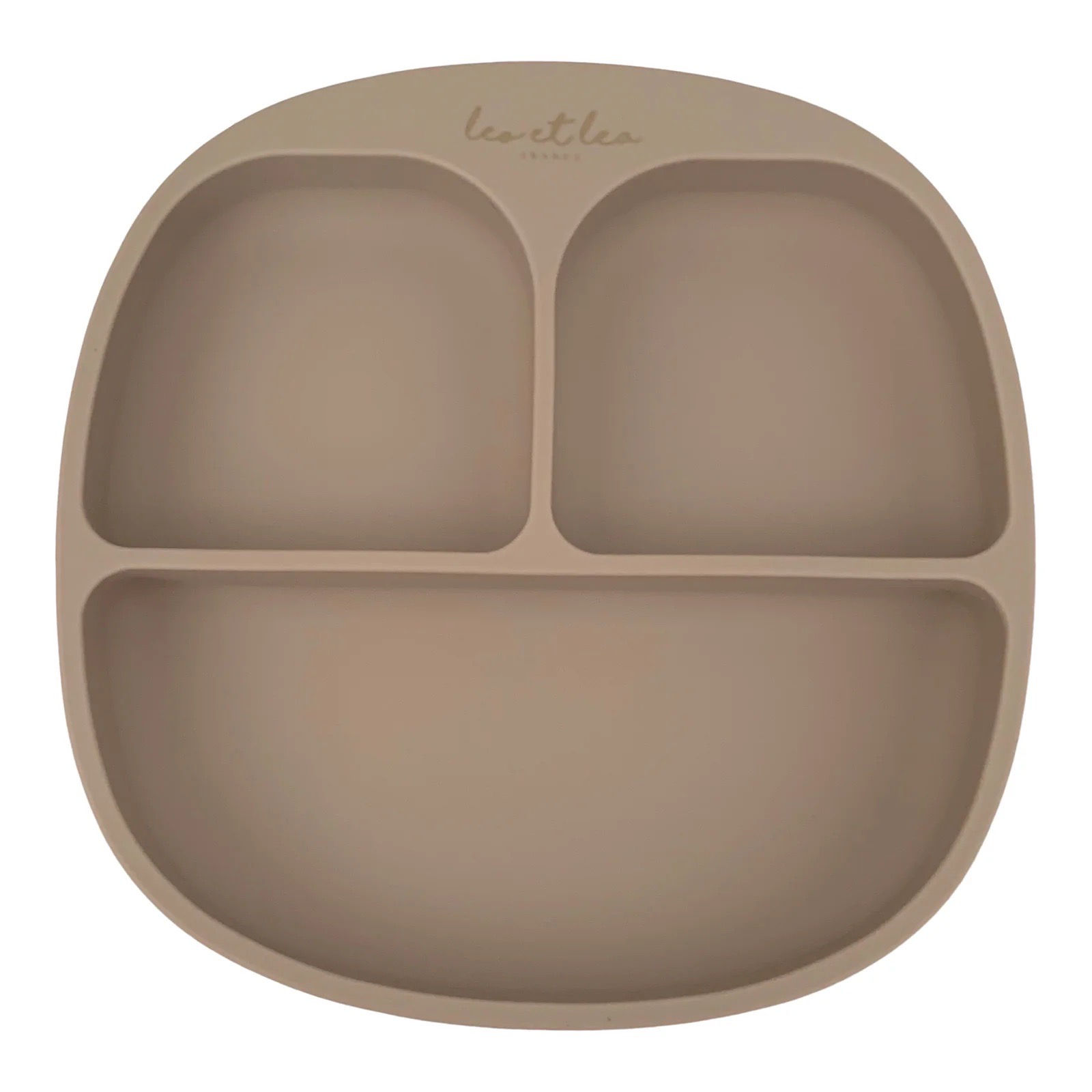 Prilimpanti silikoninė lėkštė, Smėlis - Leo et Lea