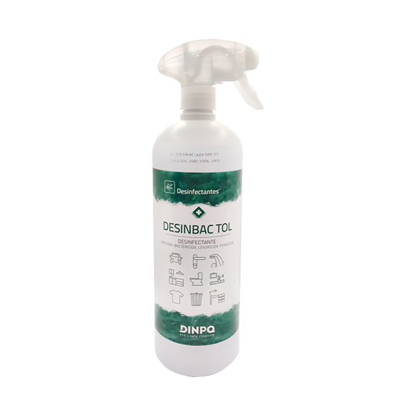 Desinfectante, Virucida, Bactericida, Levuricida, Fungiciva 1L.  DESINBAC TOL.