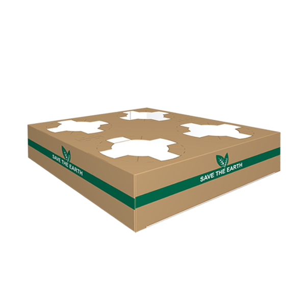 Portavasos KRAFT 4 uds (18x18x5 cm)