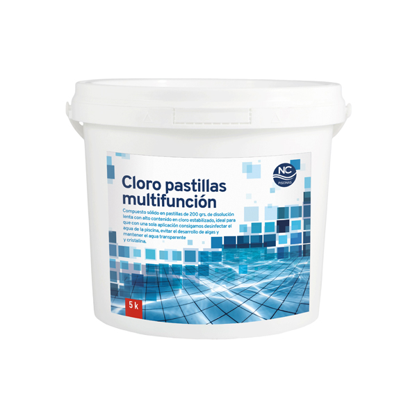 Cloro pastillas multifunción 5 Kg