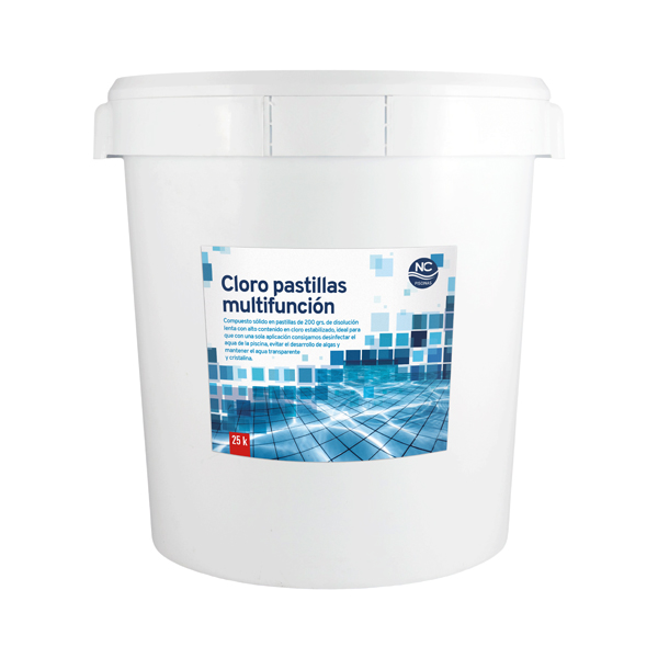 Cloro pastillas multifunción 25 Kg