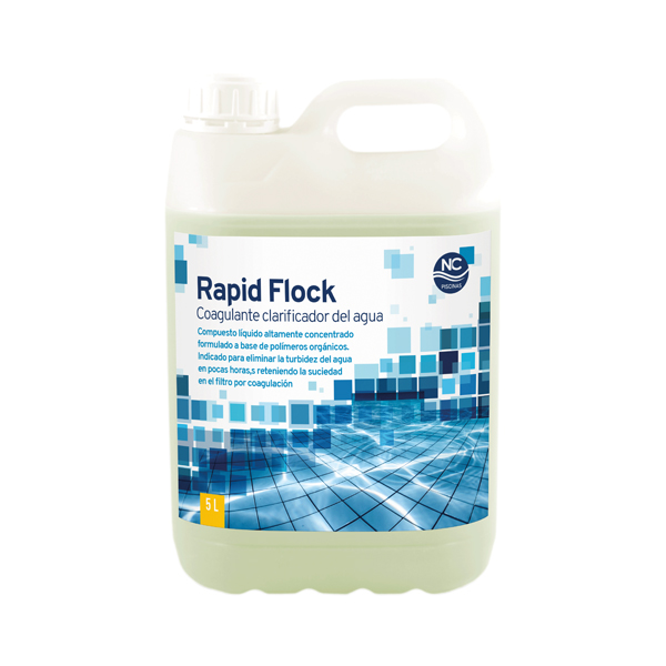 Rapid Flock, coagulante clarificador del agua 5 Litros