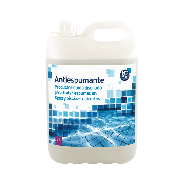Antiespumante para Piscinas y Spas | Envase de 5 Litros