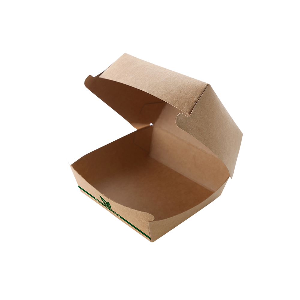 Envases para hamburguesas "burger boxes" cartón 115x115x70, 150x150x70, 170x170x80, 225x225x90 - 200 Uds