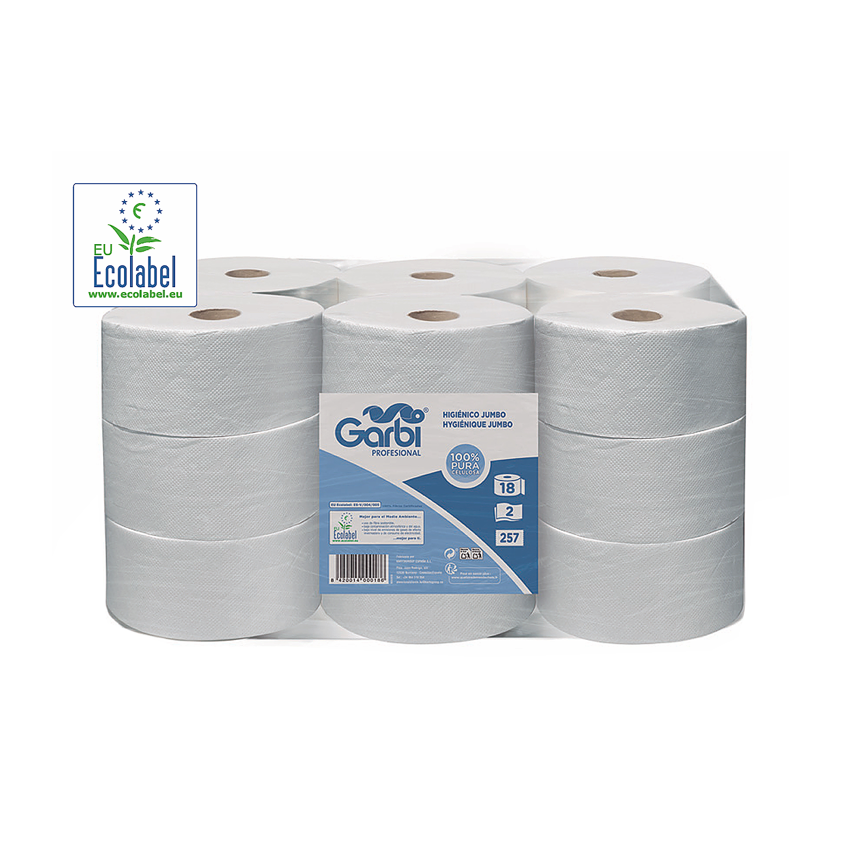 Papel Higiénico Jumbo x18 257 servicios