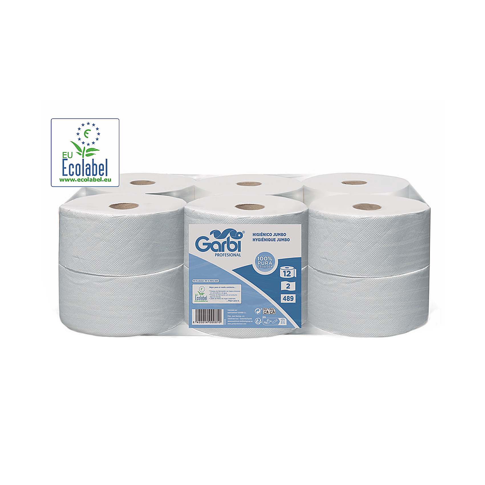 Papel Higiénico Jumbo x12 489 servicios